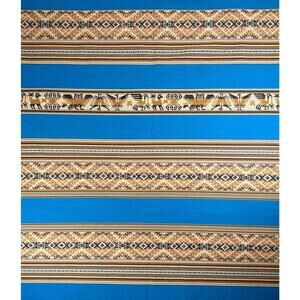 Vintage Peruvian Aguayo Weave Traditional Andean Handcrafted Textile 51x40 in